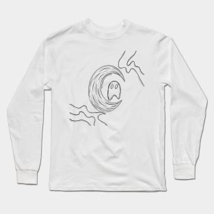 Ghost on the moon Long Sleeve T-Shirt